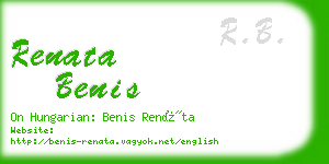 renata benis business card